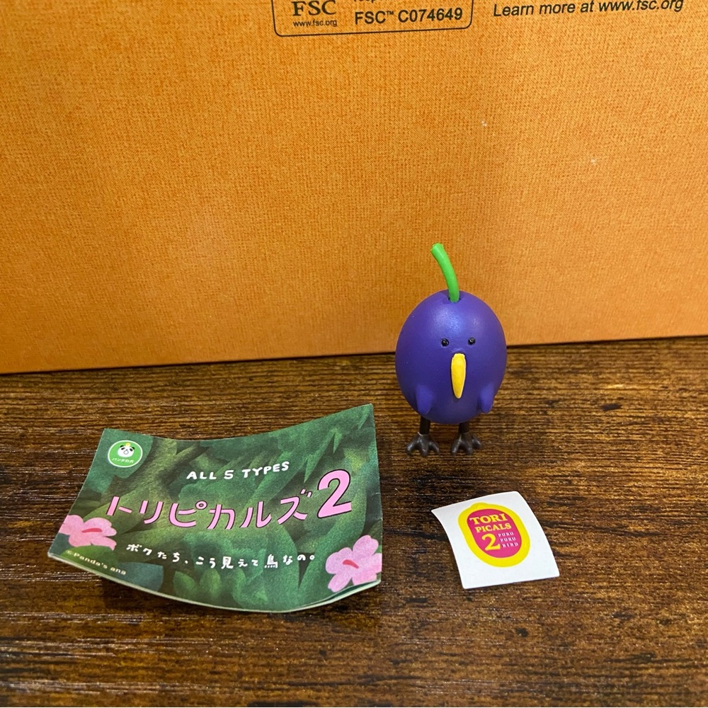 TROPICALS Fruit Bird Series 2 Gashapon Capsule Toy Grape/Prune Figure Japan